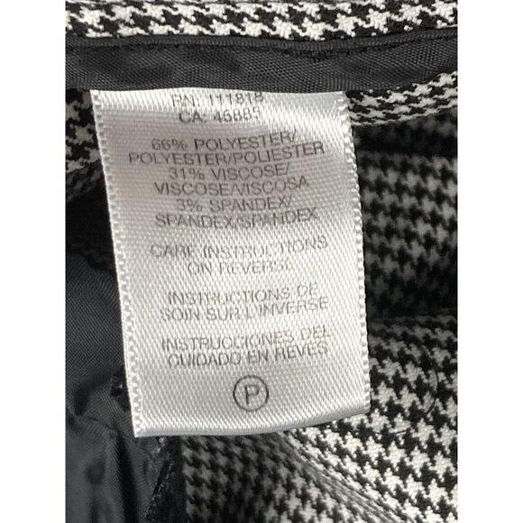 Michael Kors Wellesley‎ Fit Black White Check Gingham Slim Pants Size 10P EUC - Picture 16 of 16
